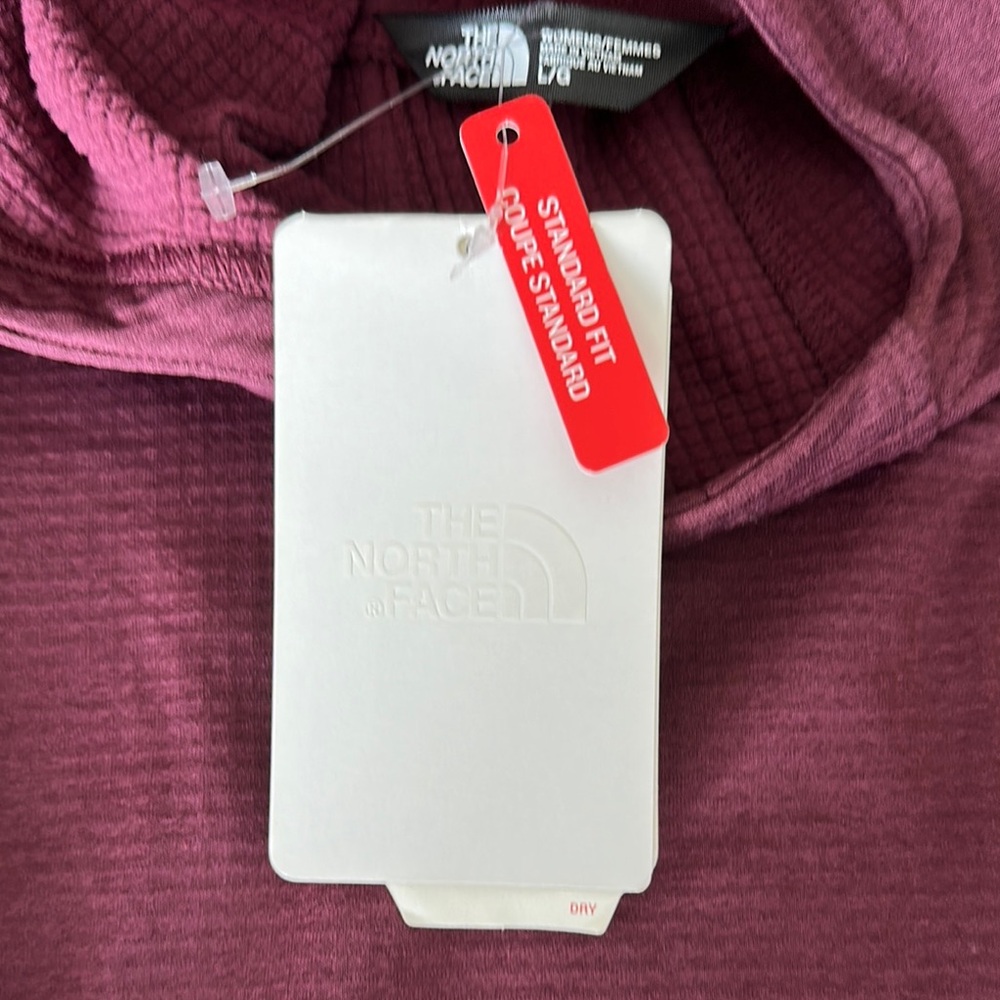 The North Face Purple Fitted Hoodie with Mock Neck - Picture 3 of 4